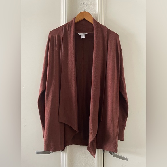 Athleta Mahogany Pockets Nirvana Prayanara Restore Wrap Cardigan - Picture 6 of 9